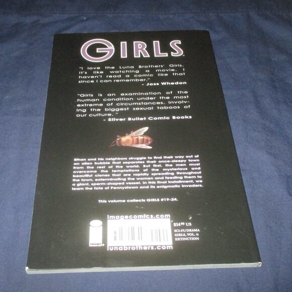 Girls Vol. 4: Extinction (Luna Brothers) Trade Paperback, Image Comics, 2006) - Picture 2 of 3